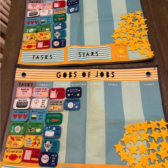 Colorful Weekly Task Chart with Stars - Picture 6 of 10